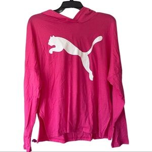 NWT Puma Hooded Long Sleeve Top